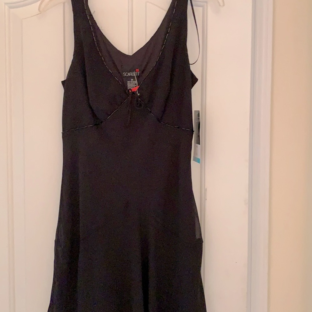 Black social dress. Cute for any occasion.